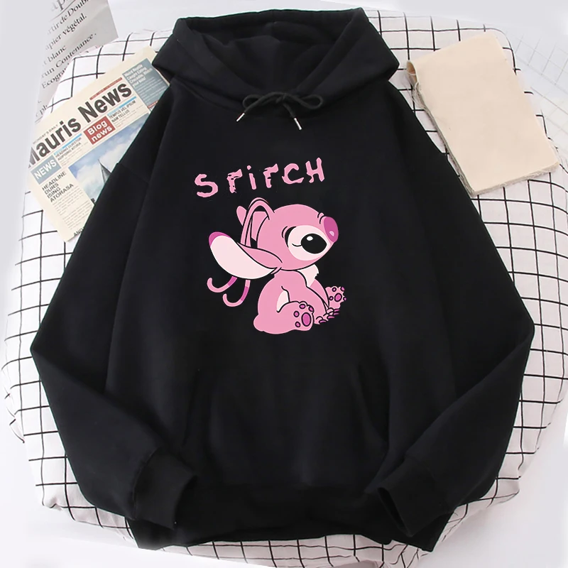 Spring And Fall Printed Sweatshirts Movie Stitch Men Women Fashion Hoodies Pullover Streetwear Hooded Sweatshirt Tops