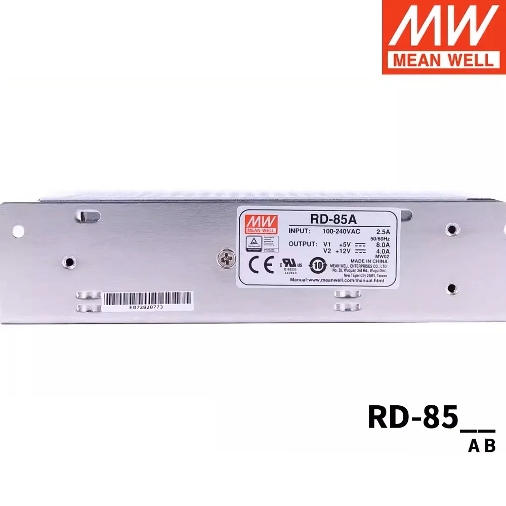 MEAN WELL RD RD-85 RD-85A RD-85B, 단일 출력 스위칭 전원 공급 장치, 85W, 5V, 12V, 24V 드라이브