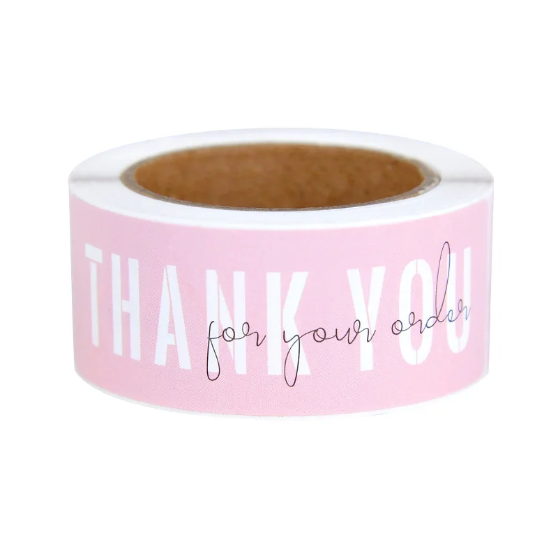 120Pcs Thank You for Your Order Stickers Labels for Envelope Sealing for Small Business Decor Sticker Stationery Package Decor 