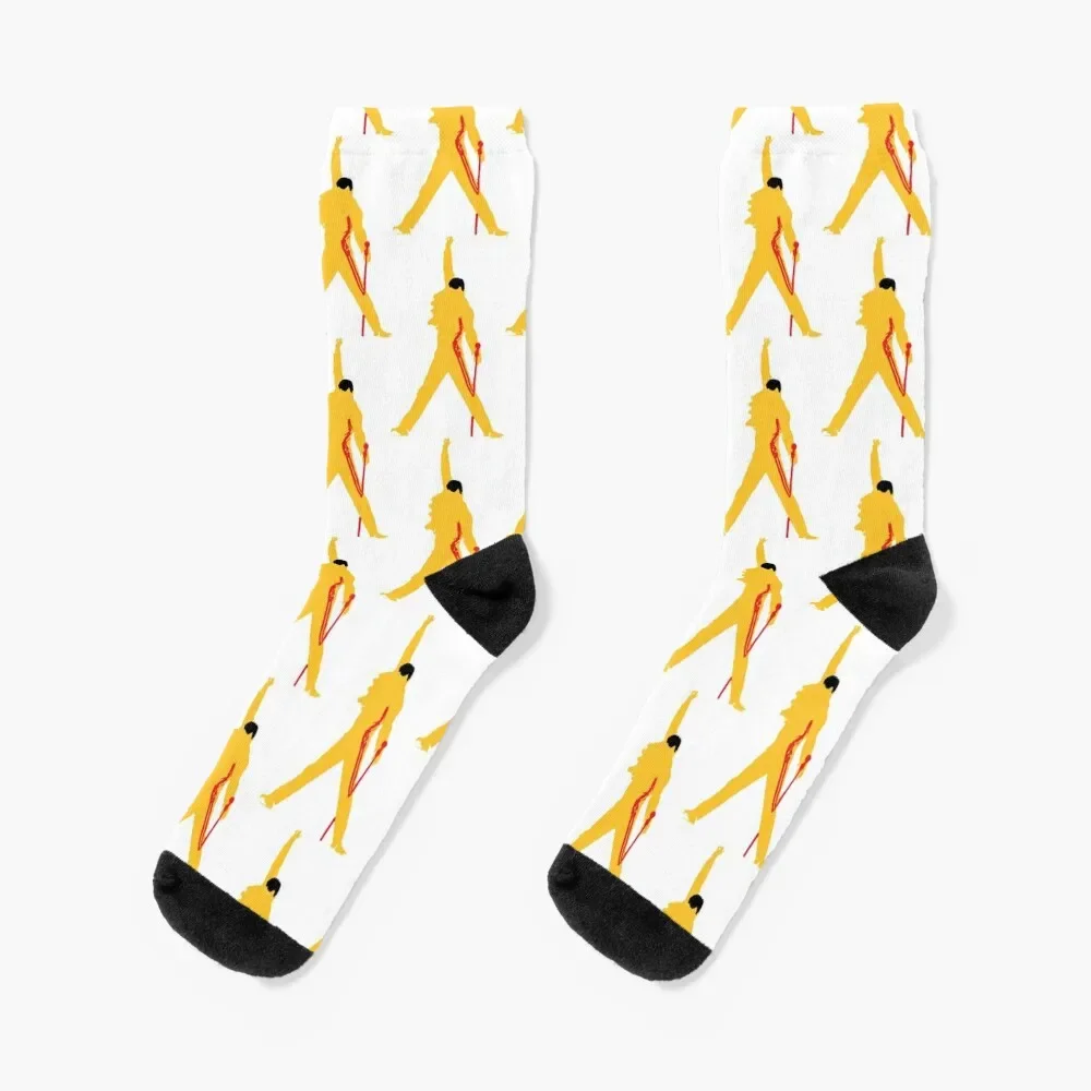 

Freddie Mercury Queen Socks bright garter short Socks Women Men's