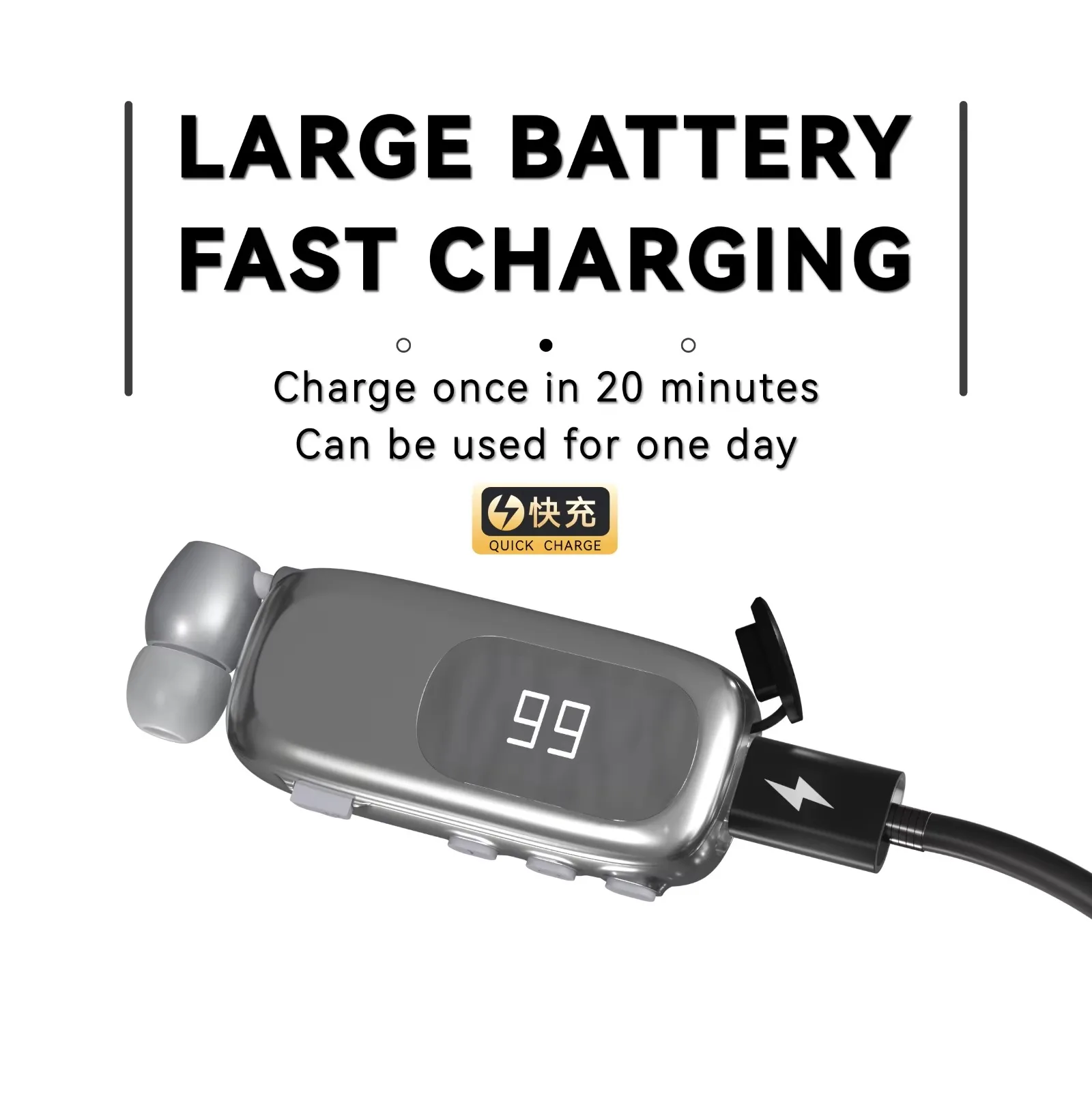 K75 Wireless Bluetooth headphones Noice Cancelling ultra-long battery time Caller number voice Earphone hands-free with wire 6