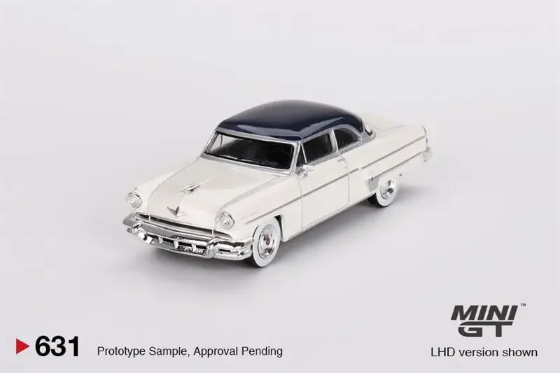 

PreSale MINI GT 1:64 Lincoln Капри 1954 арктический белый/Атлантический синий LHD литой модели автомобилей Коллекция миниатюрных моделей