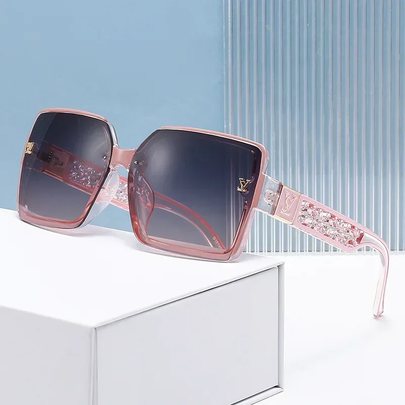 

2024 Luxury Designer Sunglasses Women New Fashion Square Retro Sun Glasses Cool Gradient Ladies Sunglass for Girls Gafas
