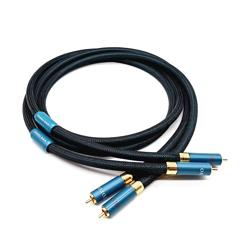 

Hifi 8N OFC Ortofon RCA Cable Hi-end CD Amplifier Interconnect 2RCA to 2RCA Male Audio Cable