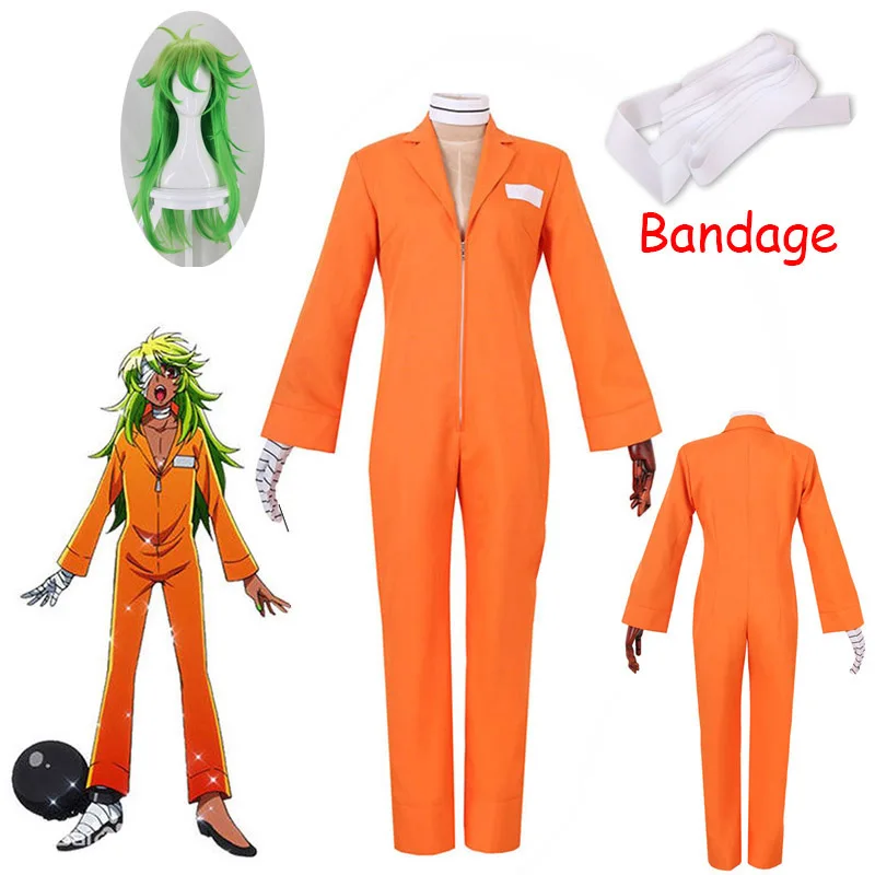 Disfraz de prisionero americano para hombre y mujer, mono, pantalones,  uniforme de prisión naranja para adulto, disfraz de Halloween - AliExpress