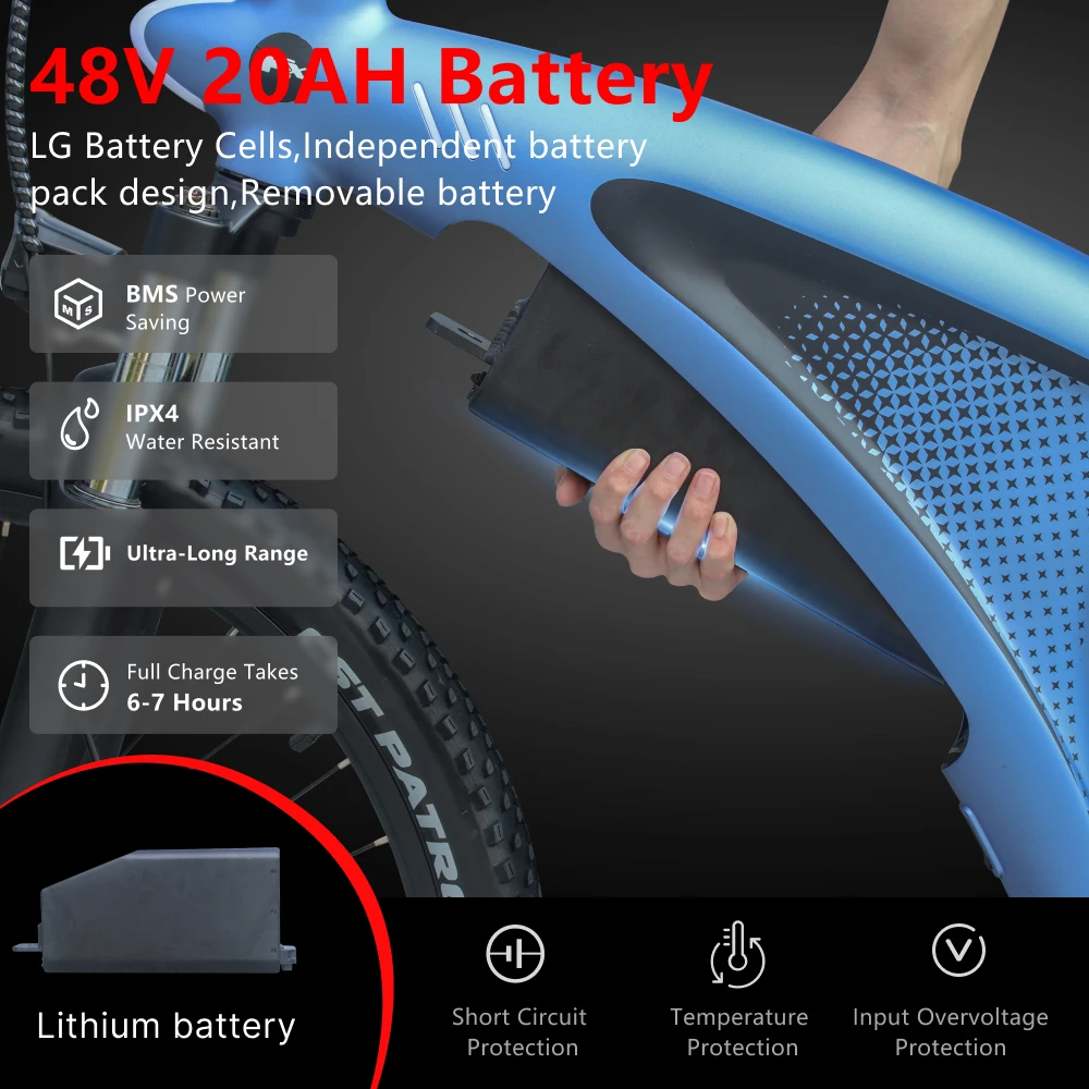 HUANCI Q5 electric bike ebike Adults Electric bicycle 48V 20AH 27.5 Inch electric e bike Electric Mountain bikes