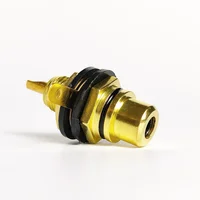 10/20/40PCS Gold-Plated RCA Jack Connectors, Zinc Alloy Single AV Coaxial Socket for Audio Video Panel Mount Applications 3