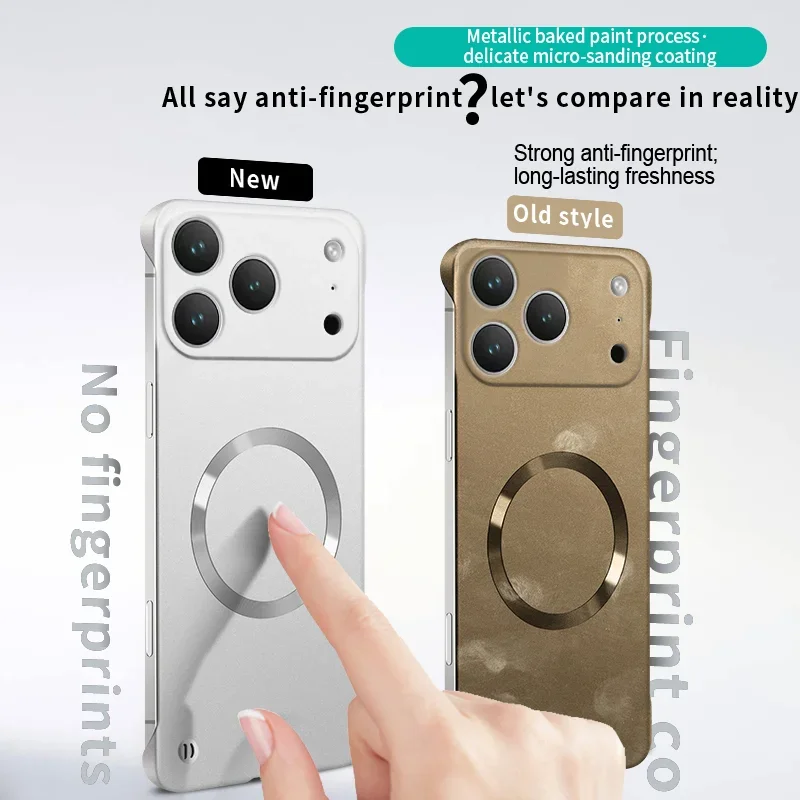 Ultra-Thin Metallic Magnetic Phone Case with Trendy Slim Bezels
