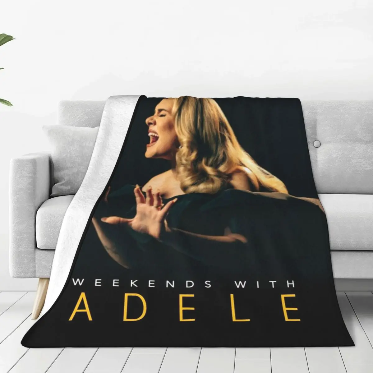 Multifunction Adele 2024 Album Tour Blanket Merch Bedding Decorative Cool Singer Throw Blanket Ultra-Soft Flannel for Car 2