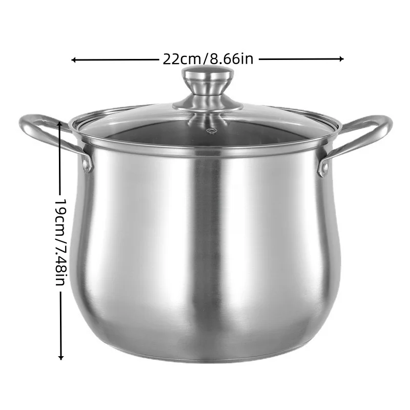 Large Stainless Steel Stock Pot 6