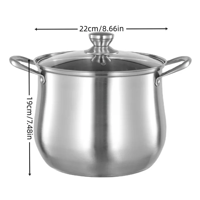 Large Stainless Steel Stock Pot 6