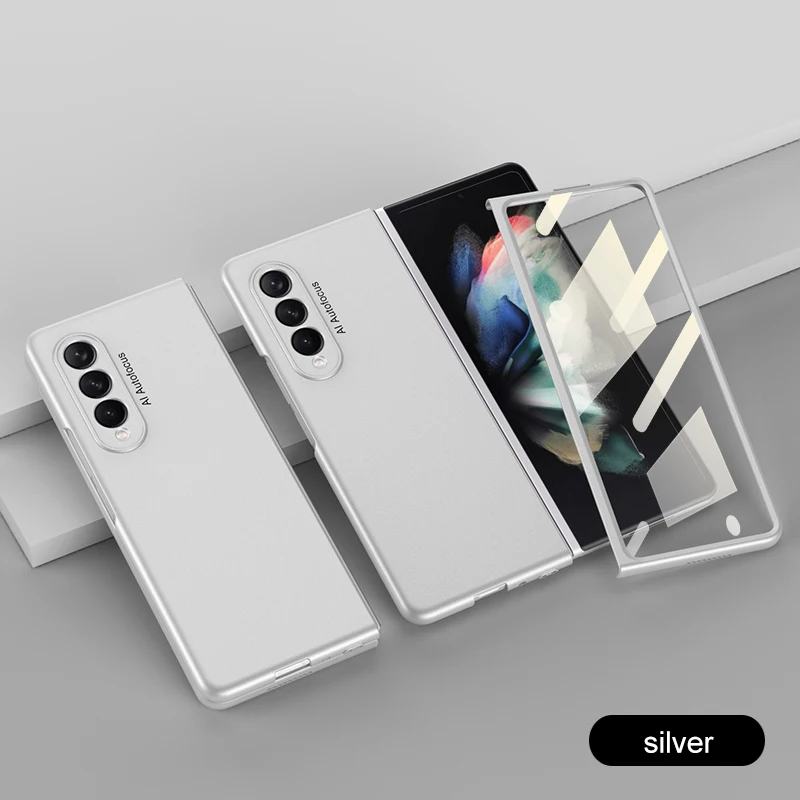 Luxury Plating Screen Glass Case with Camera Protection - Hard Plastic Cover