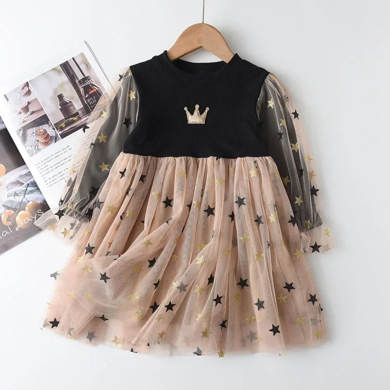 Toddler Girls Dress Knit Casual Costume Rainbow Girl Christmas Party Dresses