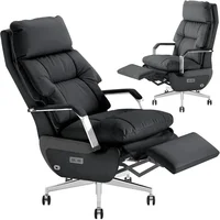 Dual-Motor Office Chair with Foot Rest,Electric Reclining,Office Chair,Office Chair,High Back Swivel,400LBS PU Computer Chair 1