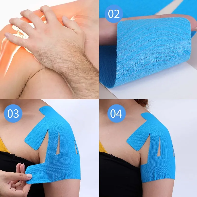Kinesiology Shoulder Precut,Shoulder -Waterproof & Breathable, Enhance Elastic Sports Tape For Pain Support_voghion.com