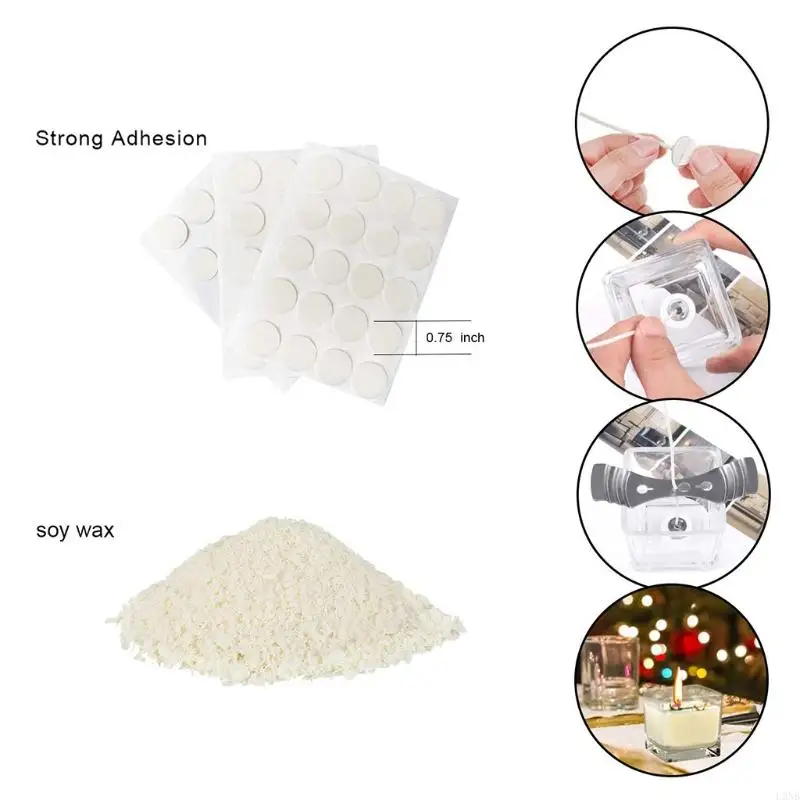 L9NB Professional Supplies to Create Soy Wax Candles Dyes, Wicks, Tins