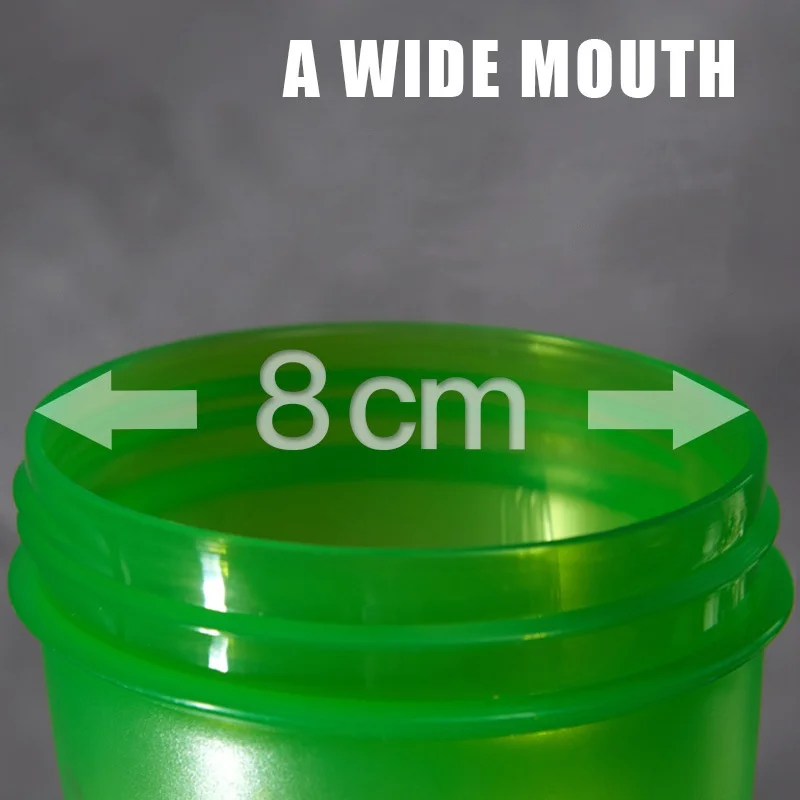 Sport Shaker Bottle 400Ml Whey Protein Powder Mixing Bottle Leak-Proof Sport Fitness Gym Shaker Outdoor Plastic Drink shaker bottle
