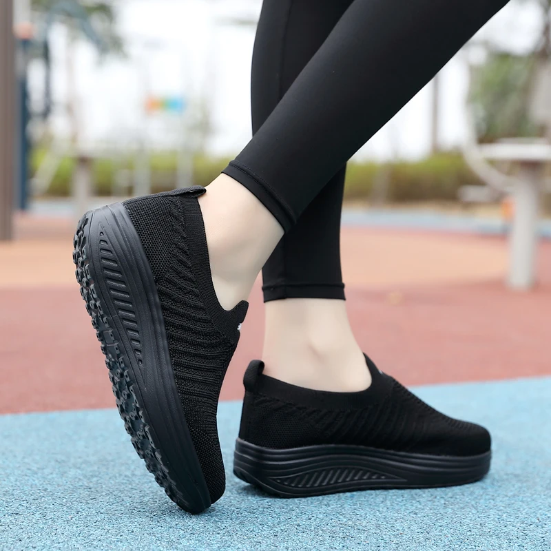 Women Casual Shoes Fashion Breathable Walking Mesh Flat Shoes Sneakers Women High quality HigherShoes White Female Footwear Womens Sneakers