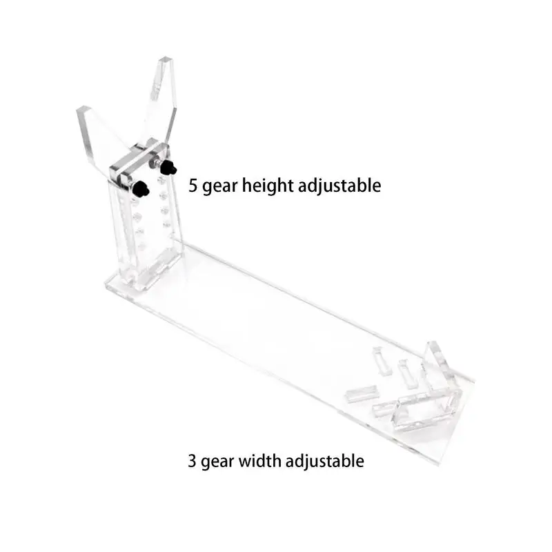 1pcs New Arrival Boutique Store Shoe Display Props Clear Acrylic Pistols Holder Kids Toys Guns Model Display Stand Rack 5