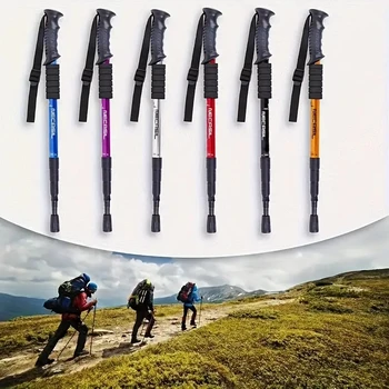 Retractable Shock-Absorbing Hiking Stick 1