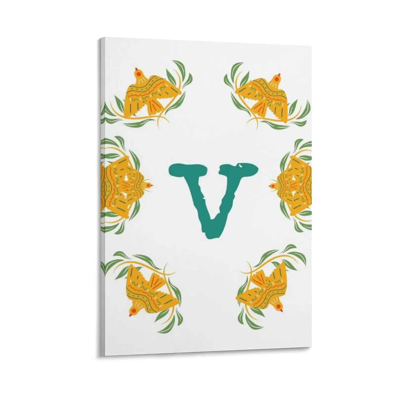 

valentines letters - Botanical Alphabet Canvas Painting Posters on the wall house decorations