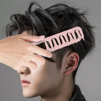 Peigne de coiffure à dents larges, peigne à couture, frange, racine de cheveux, outil de coiffure moelleux pour femmes et hommes 1