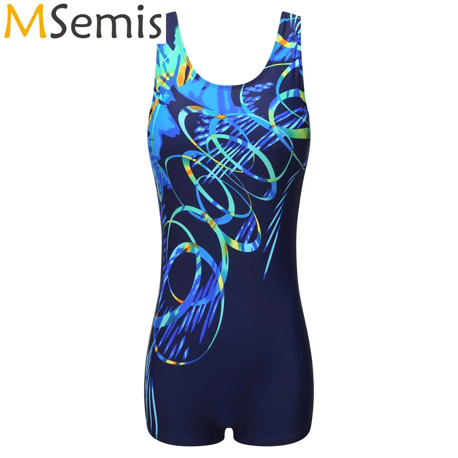 Women's Surfing Swimsuit One-piece Pool Beach Swimwear U Neck ...