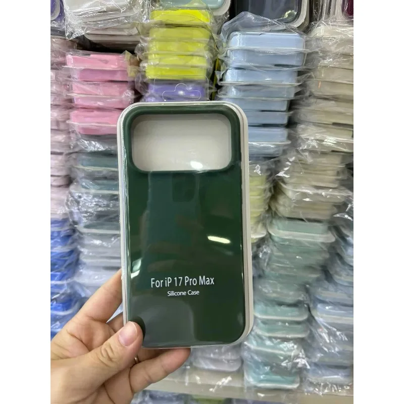 Candy Color Liquid Silicone Anti-Fall Case with Protective Packet Box