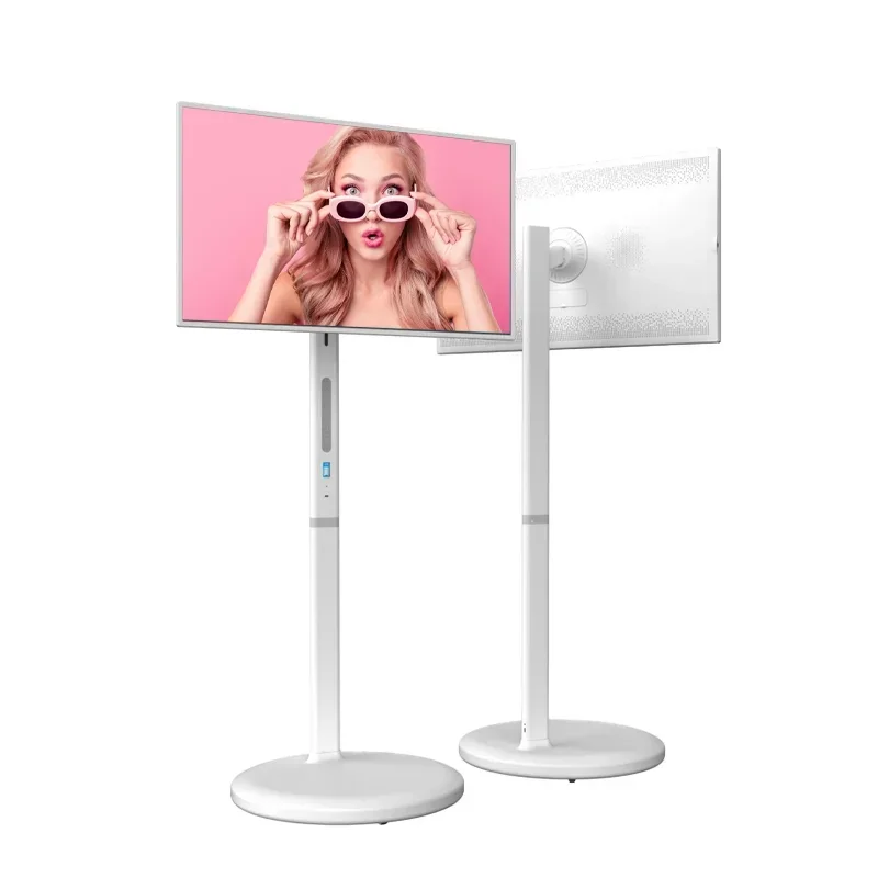 2026 Modell 32 Zoll 8+128 GB Android 12 Smart Interactive Display Eingebauter Akku, unterstützt USB/WiFi/HDMI-Schnittstellen Funktionen a r