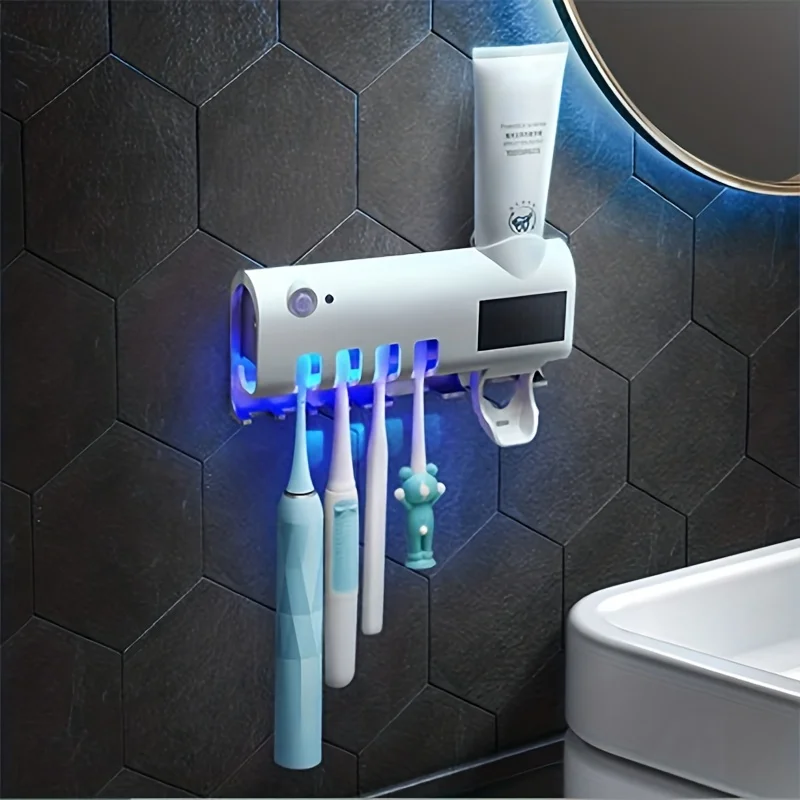 Automatic Toothpaste Squeezing Toothbrush Storage Box dispenser