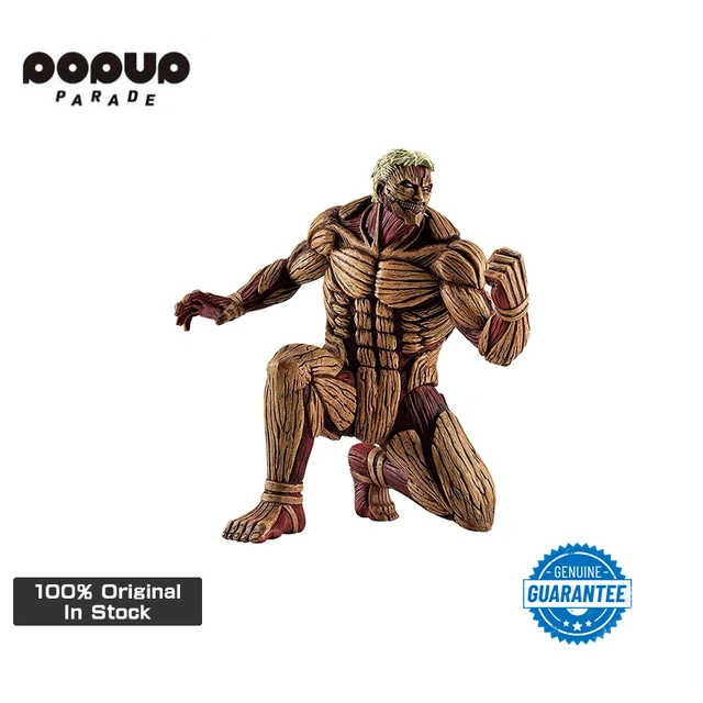 In Stock Genuine Pop Up Parade 16cm Attack on Titan Reiner Braun The  Armored Titan Action