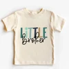 Big Brother Littler Sister Printed Kids Shirt Summer Sibling T-shirt Tops Boys Girls Short Sleeve Tee Clothes Child Retro Outfit 6