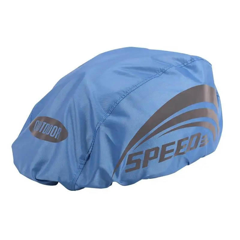 

Reflective Cycling Bike Helmet Cover Adjusted Elastic Rope Waterproof Polyester Fabric Safe Bicycle Ultralight Helmet Rain Cover