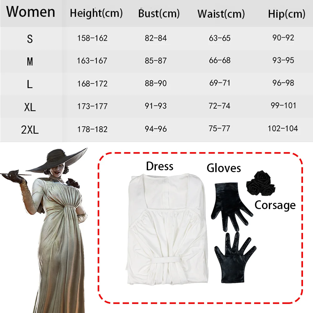 Vampire Madam Alcina Dimitrescu Cosplay Vampire Lady Dress Evil Village  Cosplay Costume Halloween Party - AliExpress