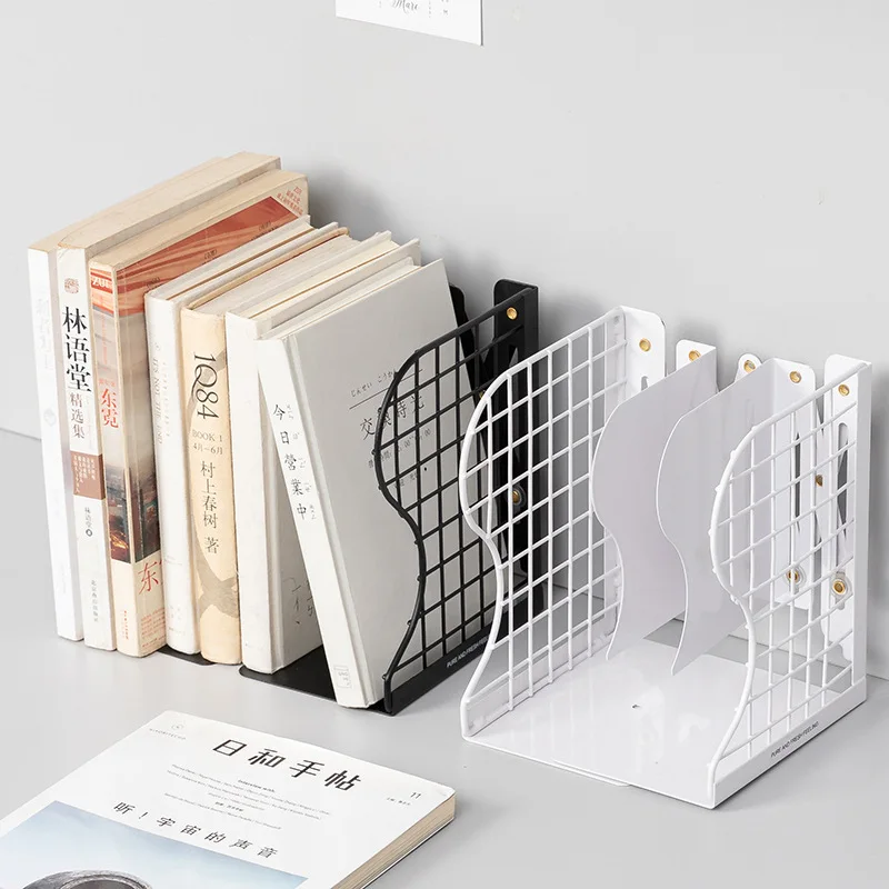 Desk Bookshelf Retractable Bookends For Shelves Book Support Stand Adjustable Bookshelf Holder Desk Organizer Office Accessories