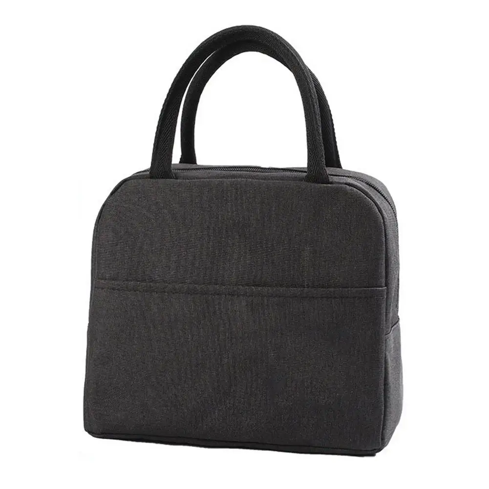 Wiederverwendbare, wärmeisolierte Bento-Tasche mit Stickerei, tragbare Cord-Lunch-Tasche für Kinder, ideal für die Arbeit in der Schule/Reisen – Detail 5