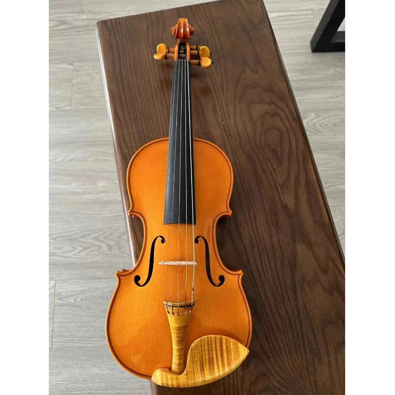 Flame Maple Solid Wood Left Hand 5 String Violin High Level Violon