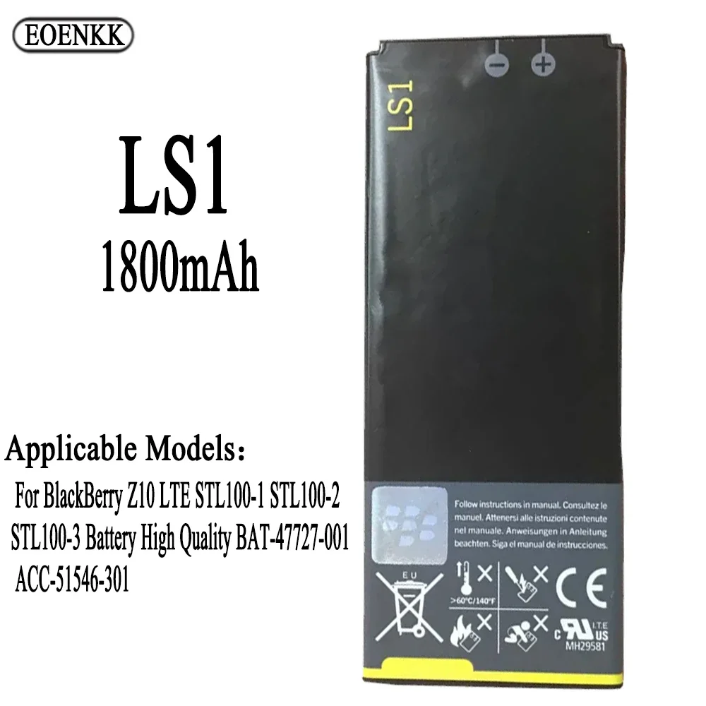 

LS1 Battery For BlackBerry Z10 LTE STL100 P9982 Battery OBAT-47727-001 Original Capacity Replacement Repair Part Phone Batteries