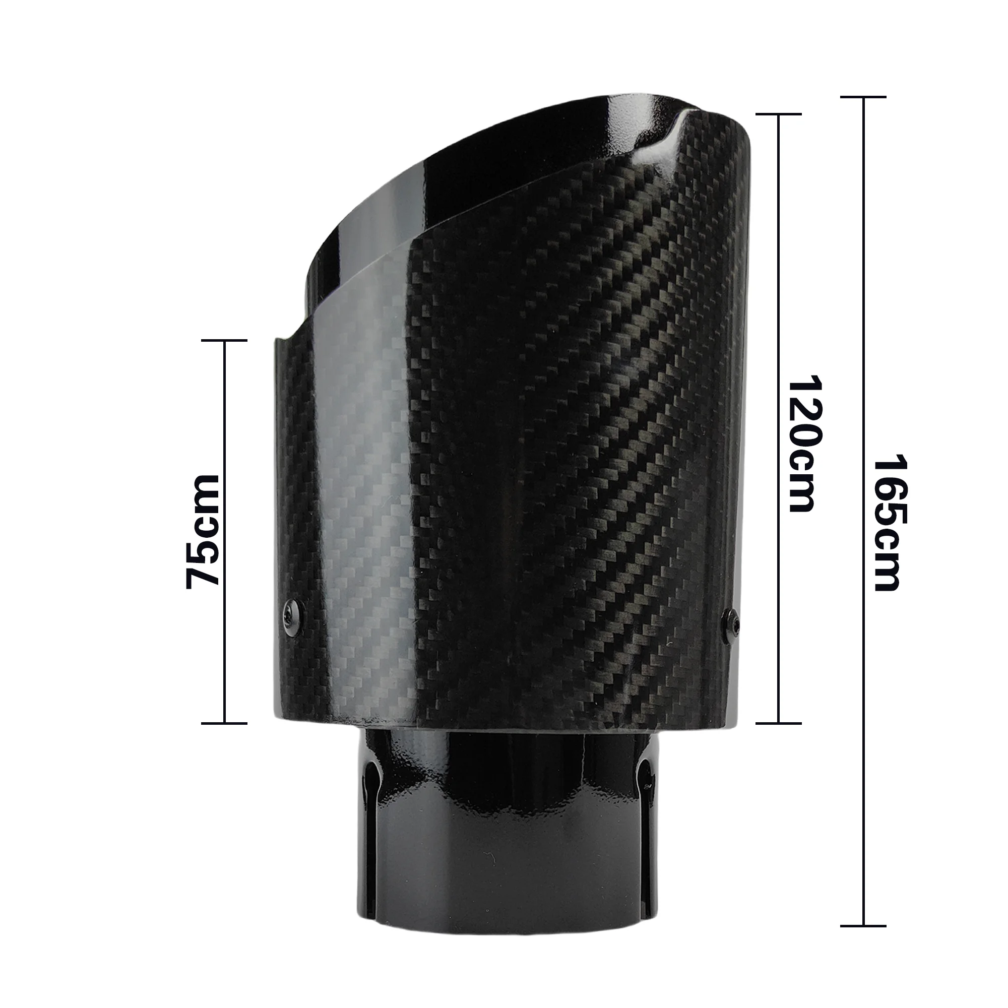 Universal Carbon Fiber Stainless Steel Exhaust Tip 6