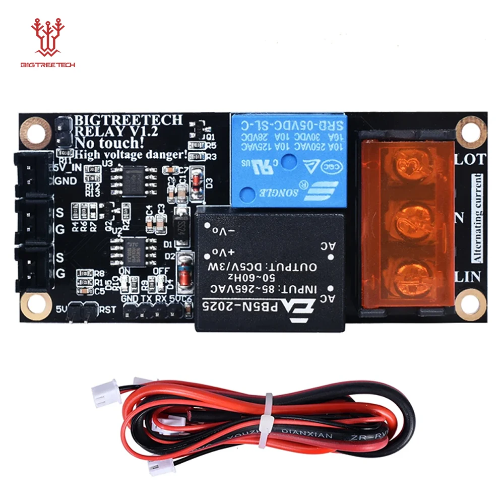 Bigtreetech-relé V1.2 Desligamento Automático Módulo de Desligamento após Impressão para Skr V1.4 Skr Mini e3 V3.0 Cr10 Peças da Impressora 3d
