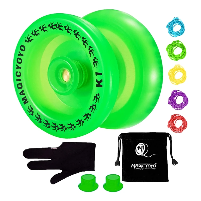 Magicyoyo Reattivo Yoyo K1-Plus Con Yoyo Sack + 5 Corde E Yo-Yo Glove Gif