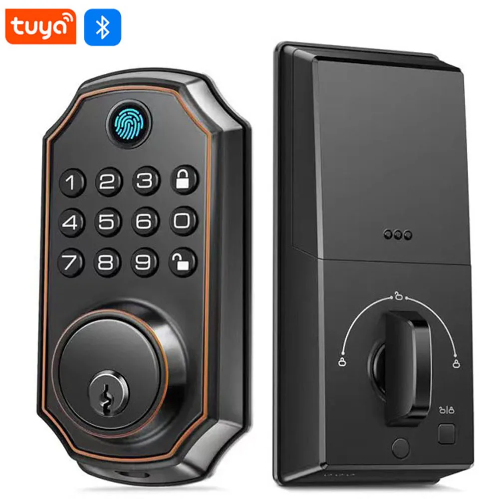 Smart lock battery backup USB