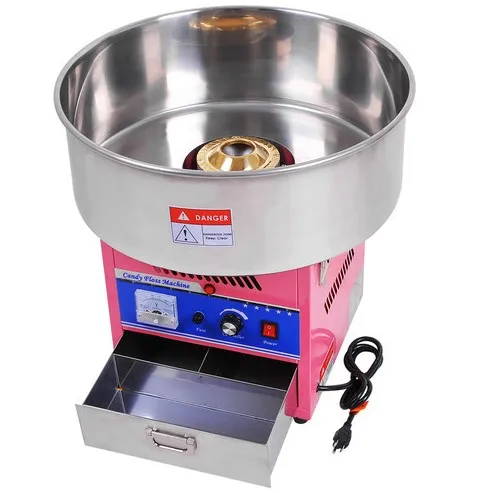 Color cotton candy machine with music and lights long sugar wire electric cotton machine price