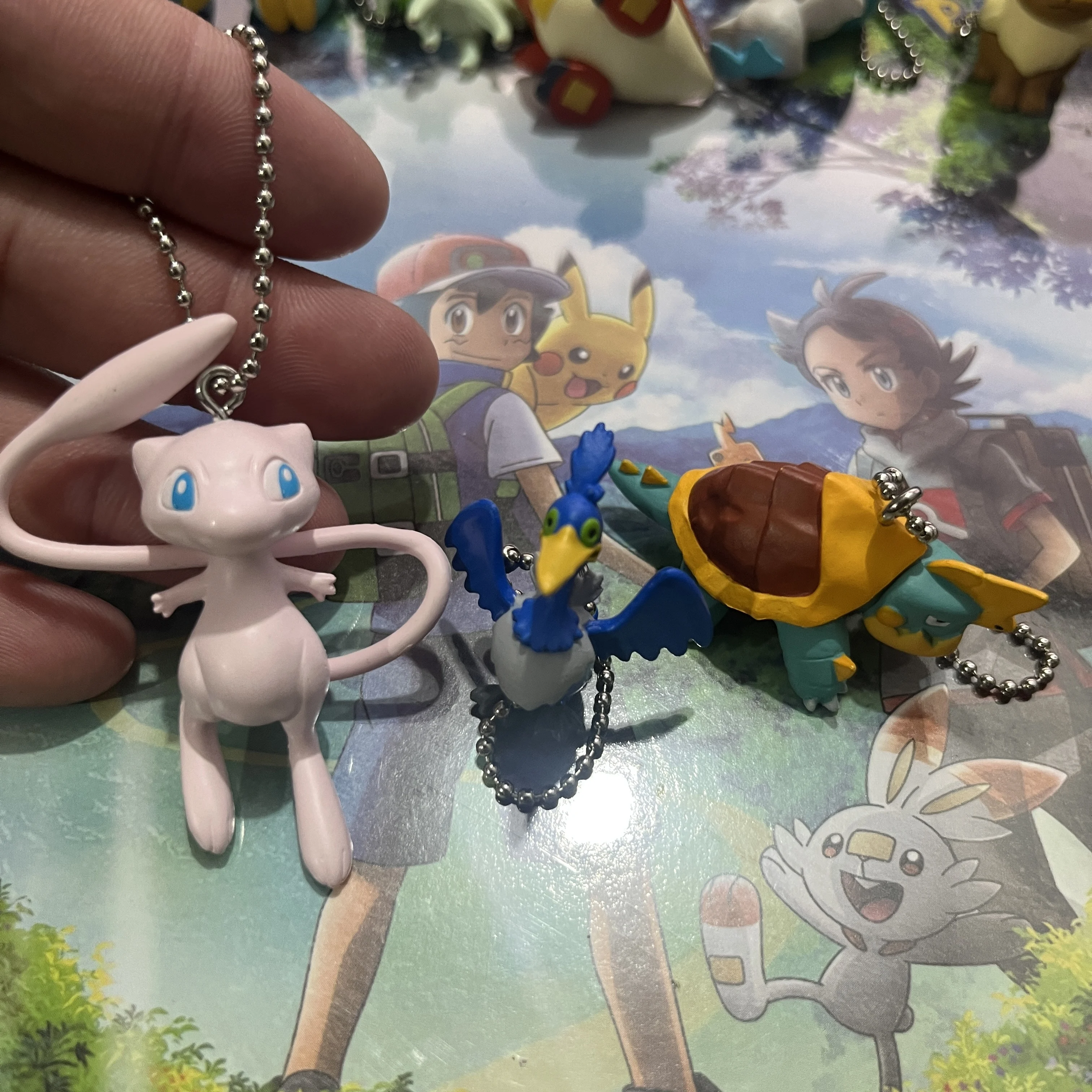 9 Styles Pokemon Figures Keychain Super Cute Kawaii Piplup