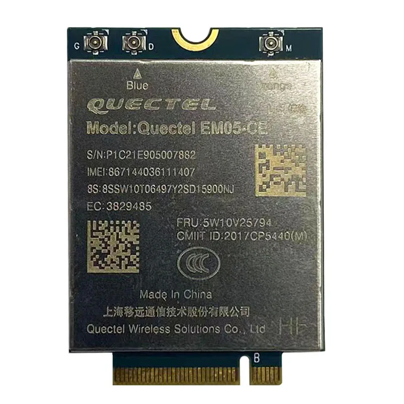 LTE Cat 4 4G module EM05-CE 5W10V25794 For Lenovo ThinkPad X1