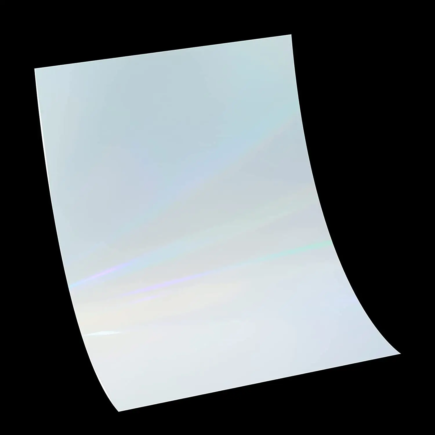 홀로그램 A4 크기 다채로운 오로라 패턴 콜드 라미네이션 필름 시트 A4 * 50 조각 한 팩