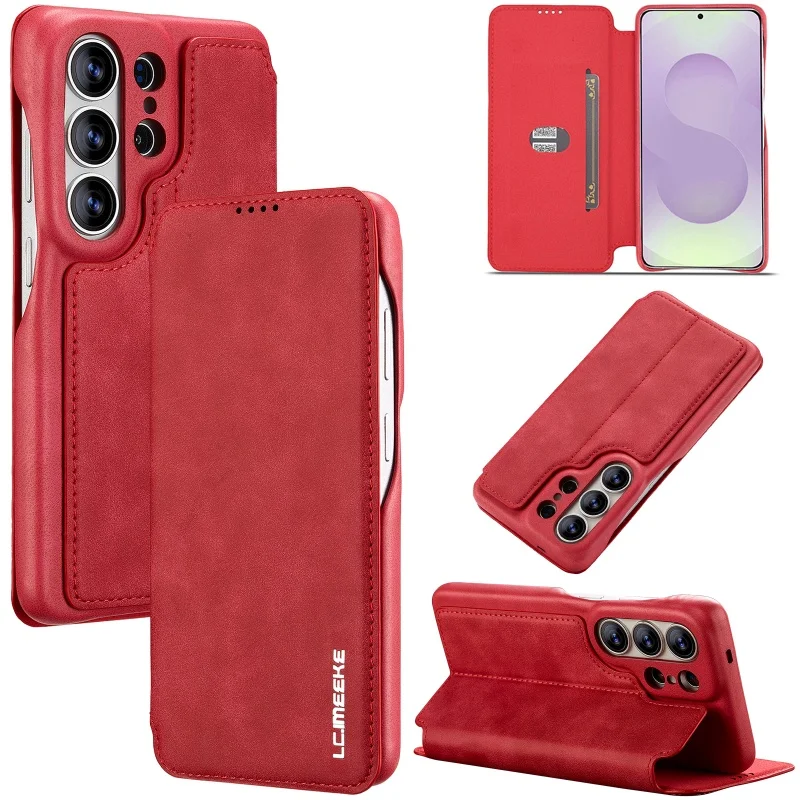 Premium Magnetic Leather Wallet Phone Case with Card Slots Cover