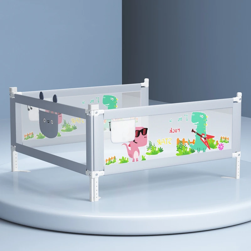 Baby Safety Activity Fence Anti Fall Baby Crib Guardrail Can Be Vertically Raised and Lowered Crib Safety Guardrail Bedding