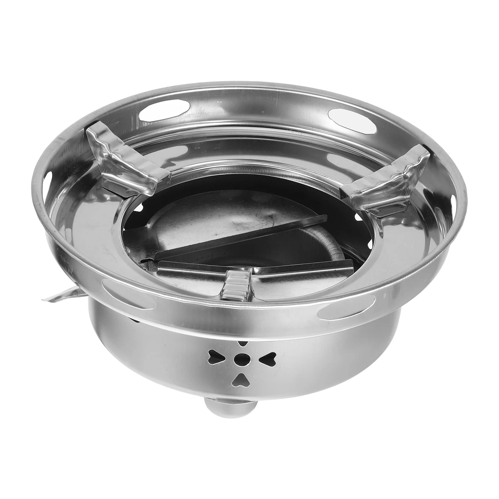 

Stainless Steel Outdoor Aluminum Alcohol Stove Windshield With Fire Cover Burner Set Camping Supplies Windscreen Alcohol Stove