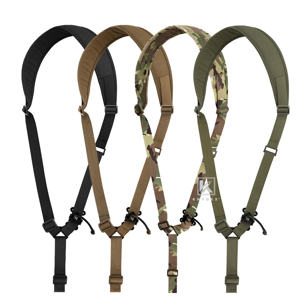 

KRYDEX Tactical Rifle Sling Single Point Modular Gun Shoulder Strap Slingster For Hunting Outdoor Airsoft Accessories Multicam